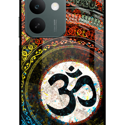 Om Cultural Realme C85 5G Glass Case Back Cover by Casekaro