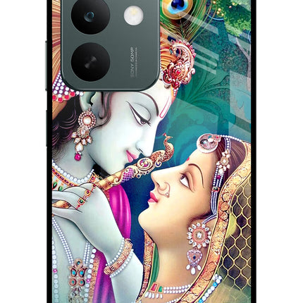 Lord Radha Krishna Realme C85 5G Glass Case Back Cover by Casekaro