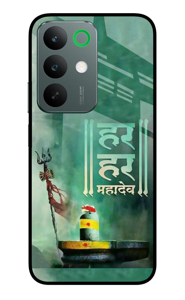 Har Har Mahadev Shivling Realme C85 5G Glass Case Back Cover by Casekaro