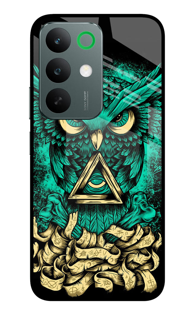 Green Owl Realme C85 5G Glass Case Back Cover by Casekaro
