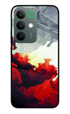 Fire Cloud Realme C85 5G Glass Case Back Cover by Casekaro