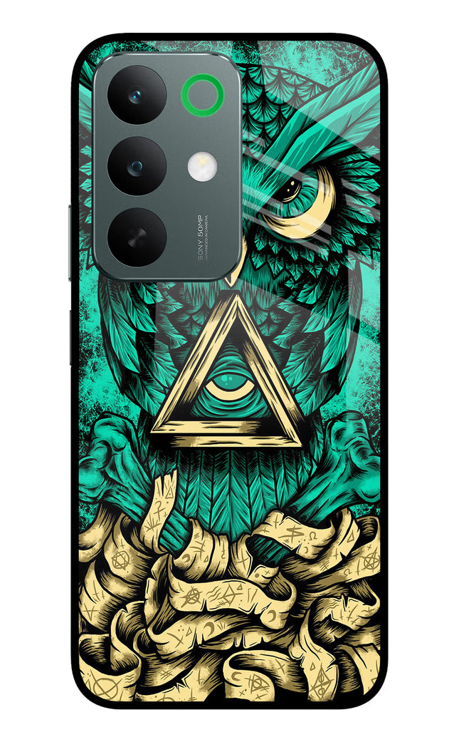 Green Owl Realme C85 5G Glass Case Back Cover by Casekaro