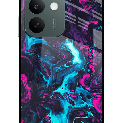 Abstract Realme C85 5G Glass Case Back Cover by Casekaro