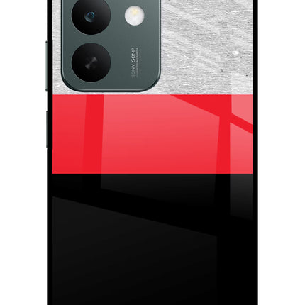 Tri Color Pattern Realme C85 5G Glass Case Back Cover by Casekaro