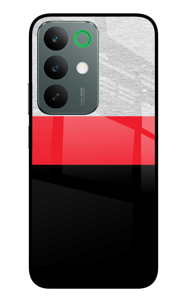 Tri Color Pattern Realme C85 5G Glass Case Back Cover by Casekaro