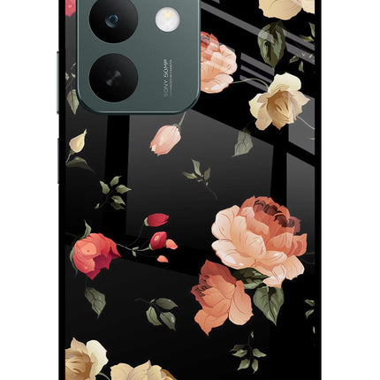 Flowers Realme C85 5G Glass Case Back Cover by Casekaro