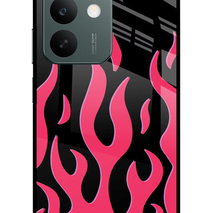 Fire Flames Realme C85 5G Glass Case Back Cover by Casekaro