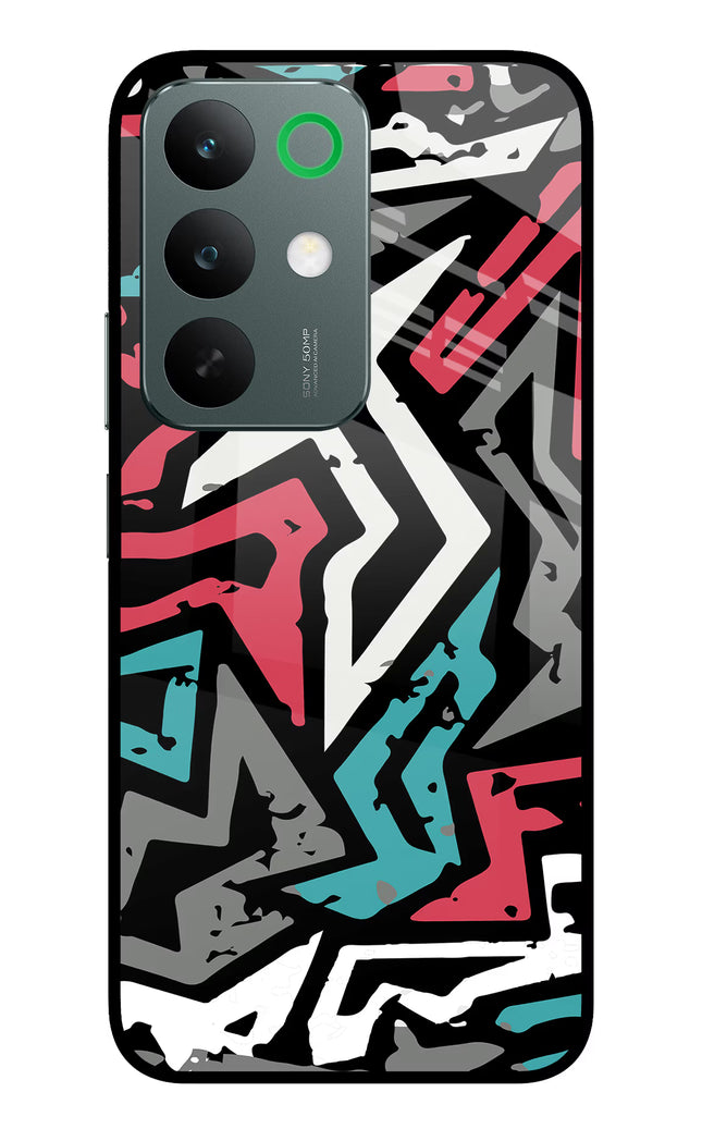 Geometric Graffiti Realme C85 5G Glass Case Back Cover by Casekaro