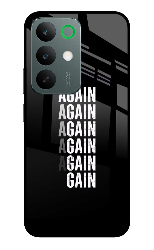 Again Again Gain Realme C85 5G Glass Case Back Cover by Casekaro