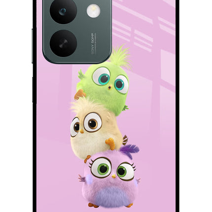 Cute Little Birds Realme C85 5G Glass Case Back Cover by Casekaro