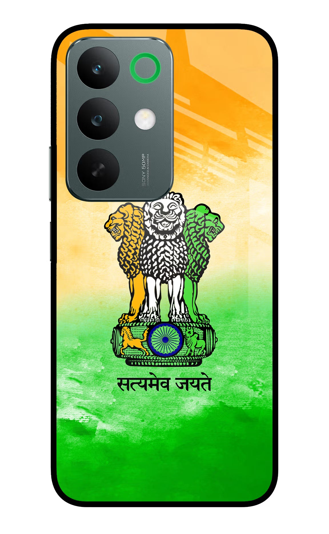 Satyamev Jayate Flag Realme C85 5G Glass Case