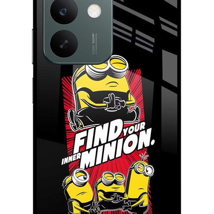 Find your inner Minion Realme C85 5G Glass Case Back Cover by Casekaro