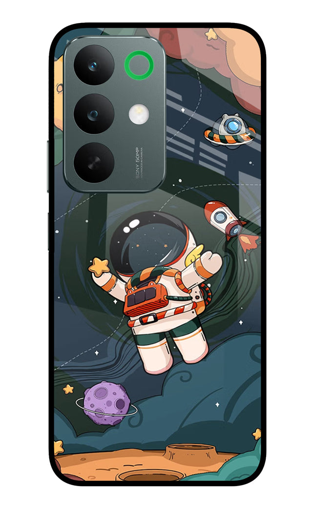 Cartoon Astronaut Realme C85 5G Glass Case Back Cover by Casekaro