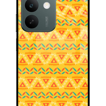 Tribal Pattern Realme C85 5G Glass Case Back Cover by Casekaro
