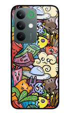 Veggie Doodle Realme C85 5G Glass Case Back Cover by Casekaro