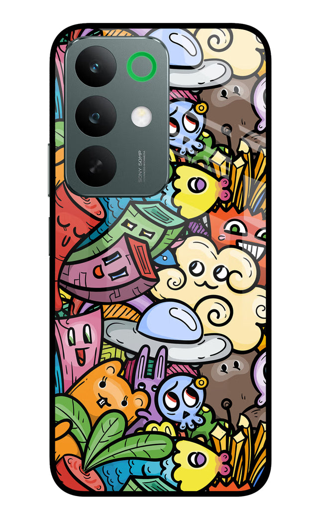 Veggie Doodle Realme C85 5G Glass Case Back Cover by Casekaro