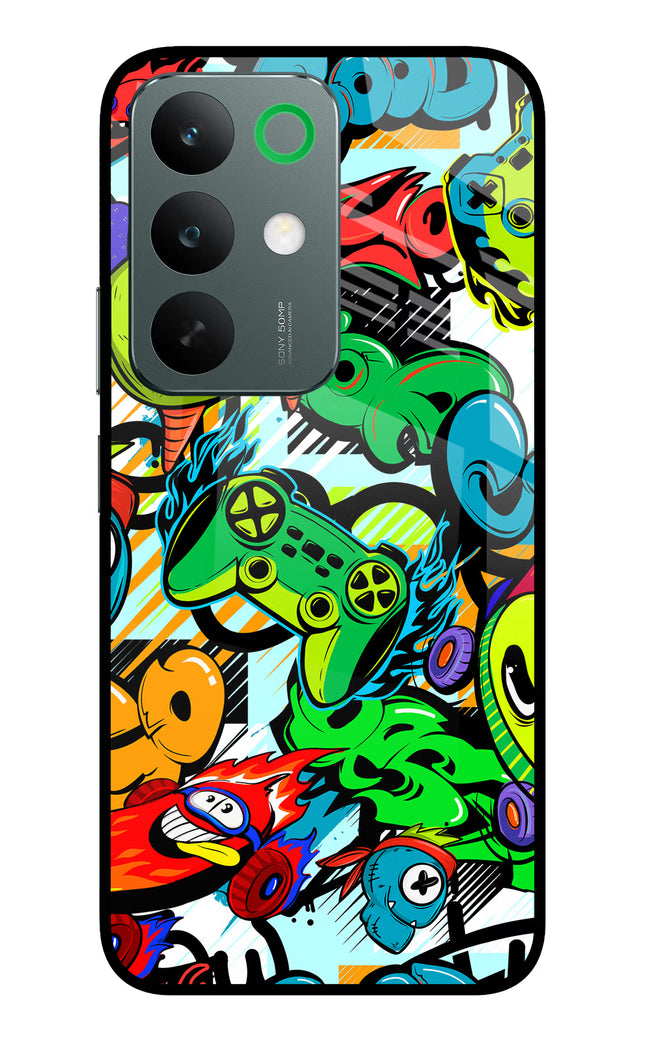 Game Doodle Realme C85 5G Glass Case Back Cover by Casekaro