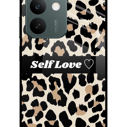 Leopard Print Self Love Realme C85 5G Glass Case Back Cover by Casekaro