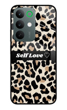 Leopard Print Self Love Realme C85 5G Glass Case Back Cover by Casekaro