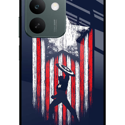 Captain America Marvel Art Realme C85 5G Glass Case Back Cover by Casekaro