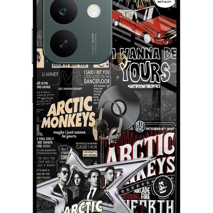 Arctic Monkeys Realme C85 5G Glass Case Back Cover by Casekaro