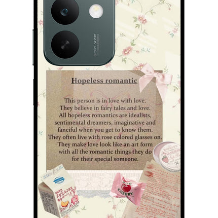 Hopeless Romantic Realme C85 5G Glass Case Back Cover by Casekaro