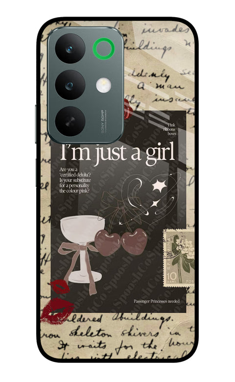 I am just a girl Realme C85 5G Glass Case