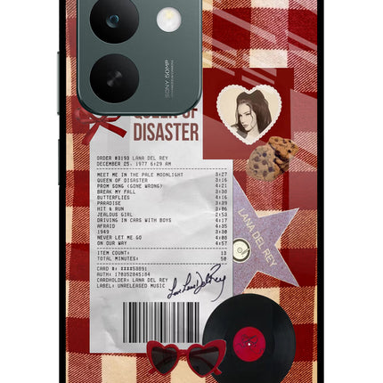 Queen of Disaster Realme C85 5G Glass Case Back Cover by Casekaro