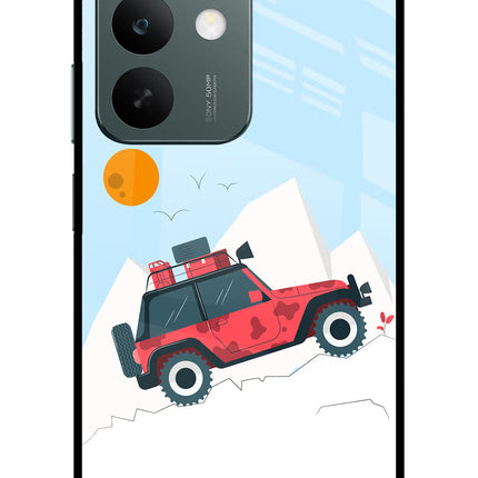 Mountain Trail Beast Realme C85 5G Glass Case Back Cover by Casekaro