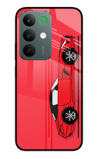 Red Velocity Realme C85 5G Glass Case Back Cover by Casekaro