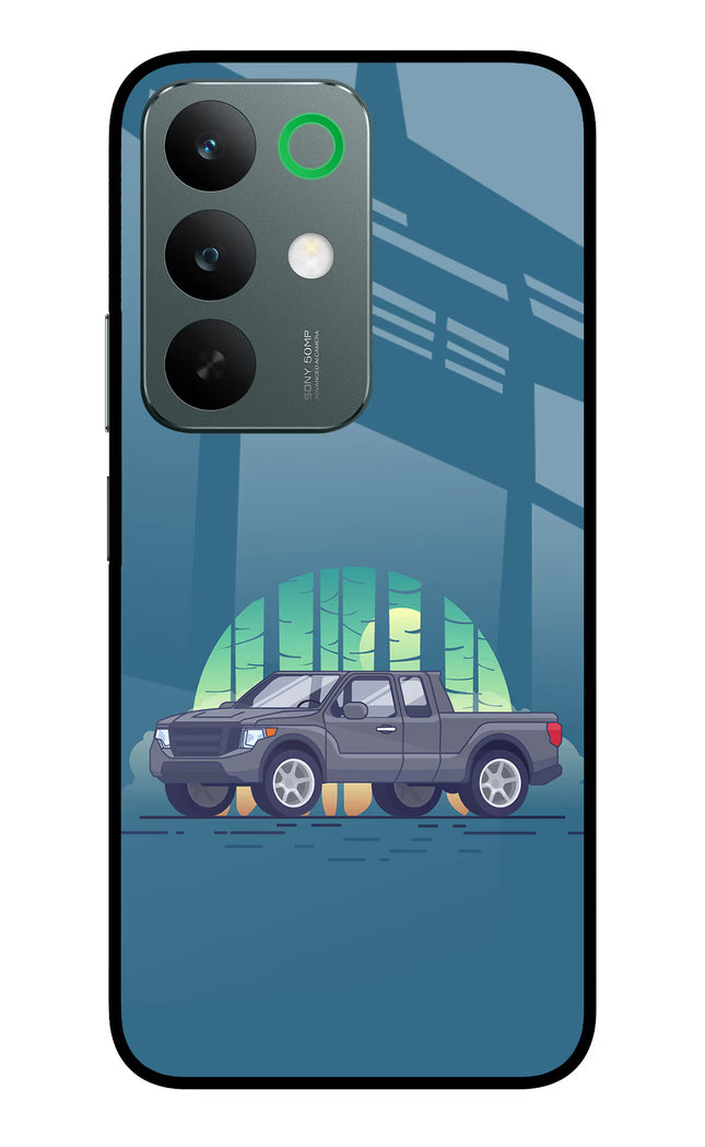 Retro Garage Vibe Realme C85 5G Glass Case Back Cover by Casekaro