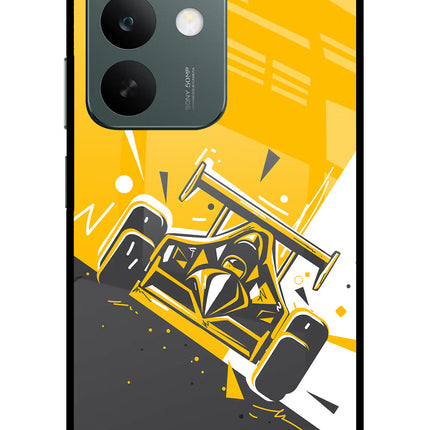 Track King Realme C85 5G Glass Case Back Cover by Casekaro