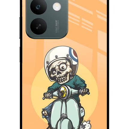 Undead Biker Realme C85 5G Glass Case Back Cover by Casekaro