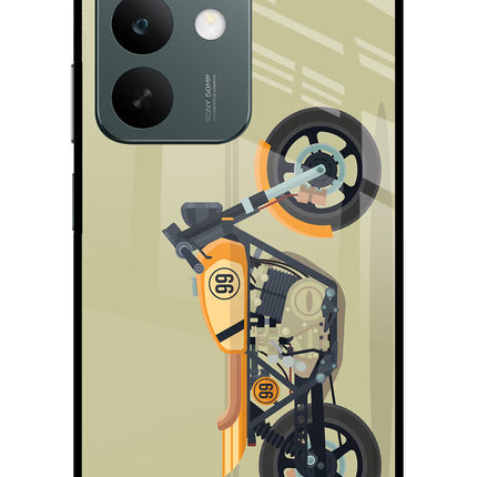 Vertical Speedster Realme C85 5G Glass Case Back Cover by Casekaro