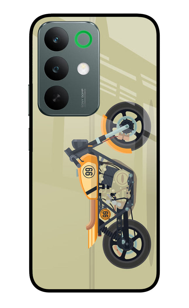 Vertical Speedster Realme C85 5G Glass Case Back Cover by Casekaro