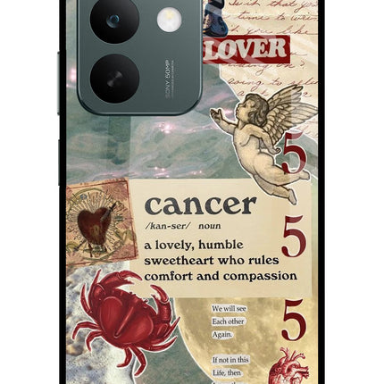 Cancer Zodiac Realme C85 5G Glass Case Back Cover by Casekaro
