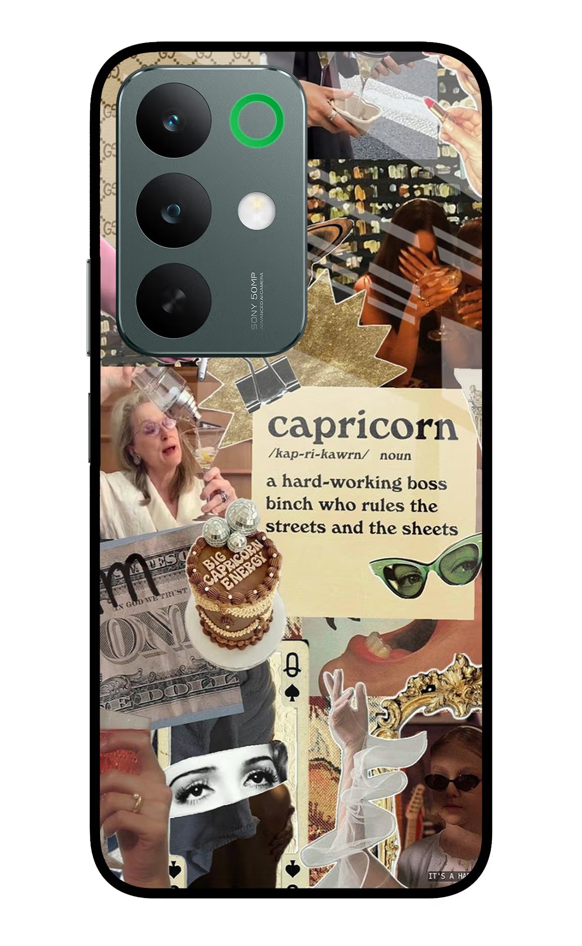 Capricorn Zodiac Realme C85 5G Glass Case