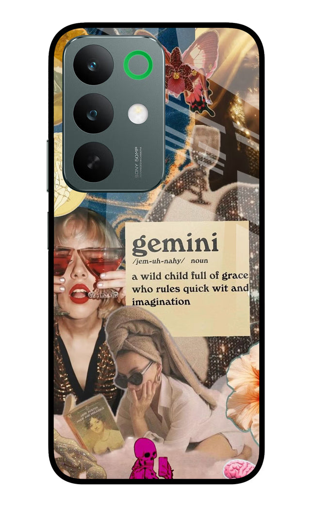 Gemini Zodiac Realme C85 5G Glass Case Back Cover by Casekaro