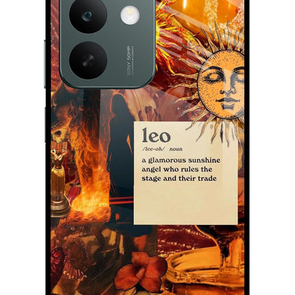 Leo Zodiac Realme C85 5G Glass Case Back Cover by Casekaro