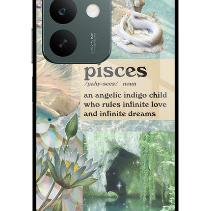 Pisces Zodiac Realme C85 5G Glass Case Back Cover by Casekaro