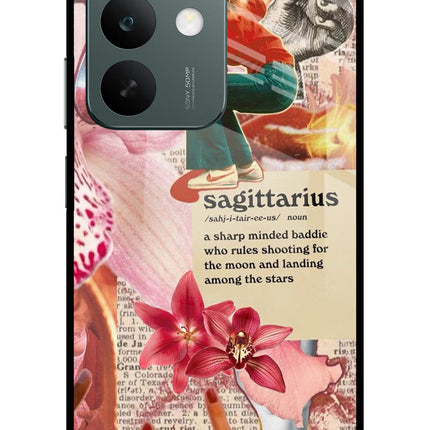 Sagittarius Zodiac Realme C85 5G Glass Case Back Cover by Casekaro