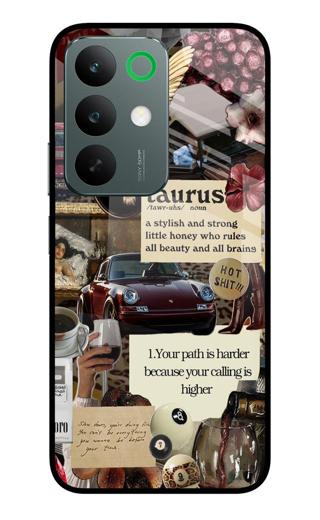 Taurus Zodiac Realme C85 5G Glass Case Back Cover by Casekaro