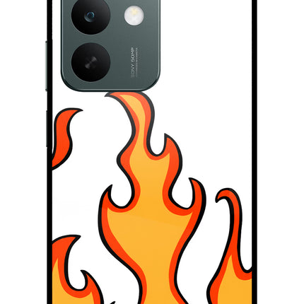 Fired Up – White Realme C85 5G Glass Case Back Cover by Casekaro