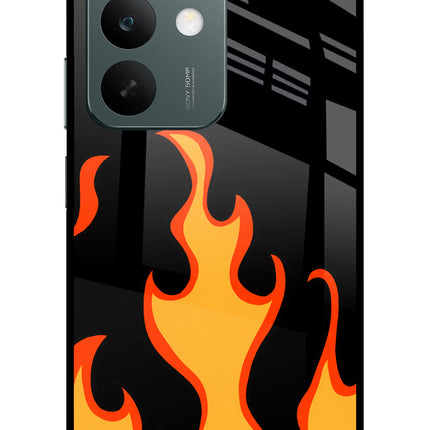 Fired Up – Black Realme C85 5G Glass Case Back Cover by Casekaro