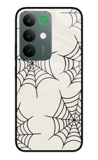 Spider Web Realme C85 5G Glass Case Back Cover by Casekaro