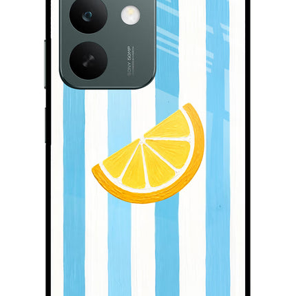 Summer Lemon Realme C85 5G Glass Case Back Cover by Casekaro