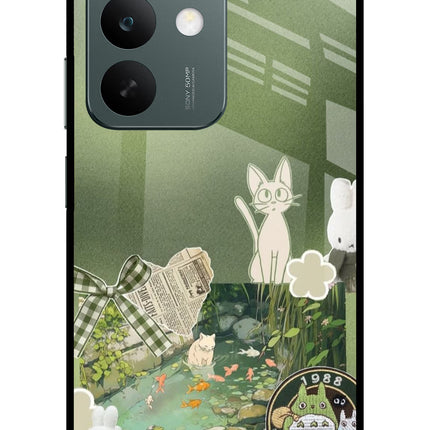 Aesthetic anime Realme C85 5G Glass Case Back Cover by Casekaro