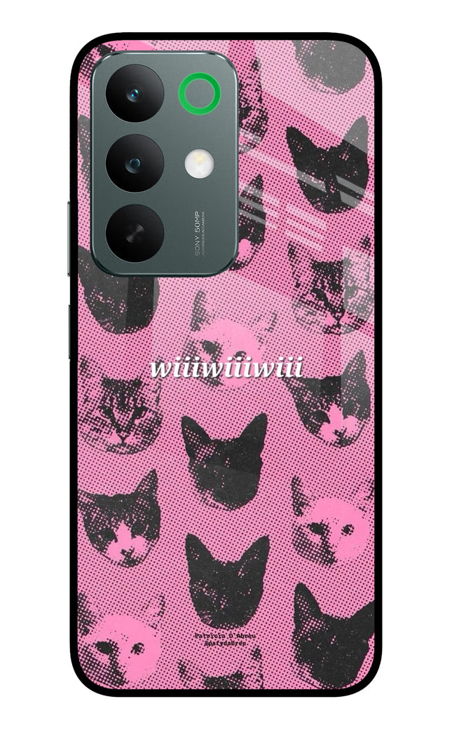 Pink Cats Realme C85 5G Glass Case Back Cover by Casekaro