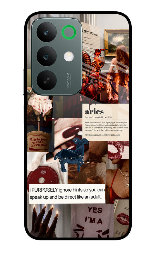 Zodiac Aries Realme C85 5G Glass Case