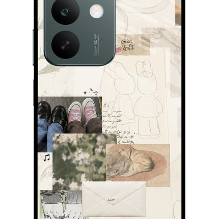 Soft Aesthetic Realme C85 5G Glass Case Back Cover by Casekaro